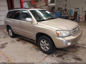  Salvage Toyota Highlander