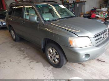  Salvage Toyota Highlander