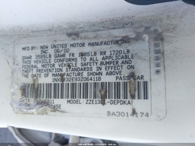 Toyota Corolla Ce Image 8