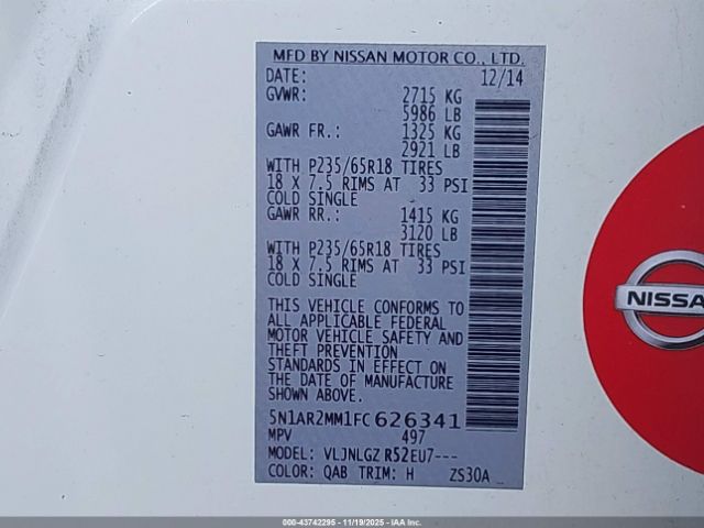 Nissan Pathfinder Sl Image 8