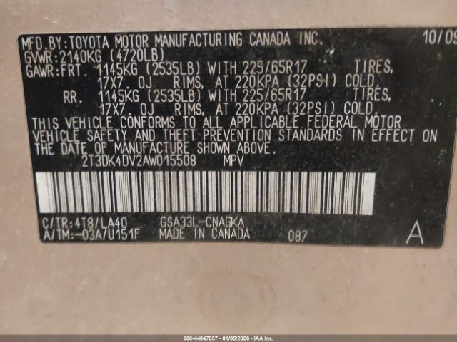 Toyota RAV4 Limited V6 Image 9