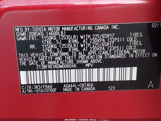 Toyota RAV4 Le Image 16