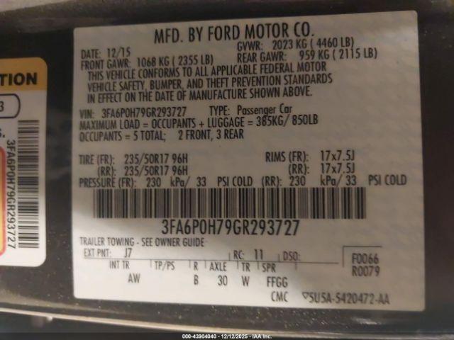 Ford Fusion Se Image 15